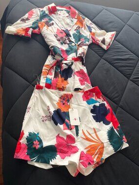 Floral multi-print two-piece set!